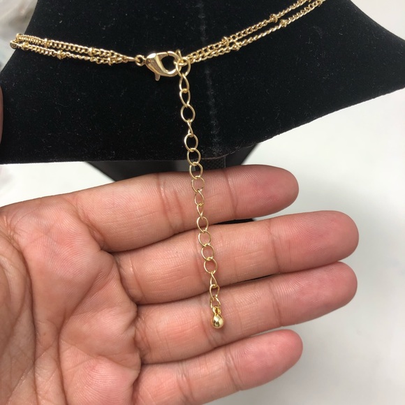 Layered Pave Heart Pendant Necklace - Picture 8 of 8